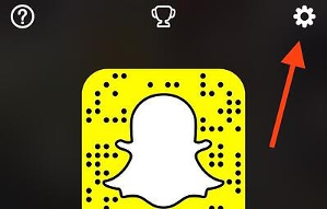 Icône engrenage Snapchat