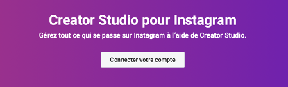 Connecter son compte à Creator Studio