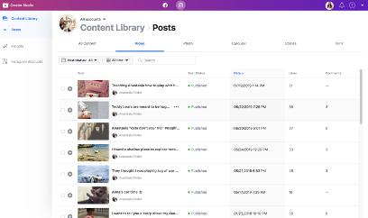 Librairie de contenus programmés
