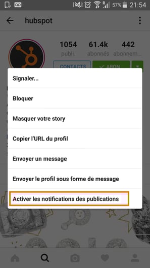 Notification de datation