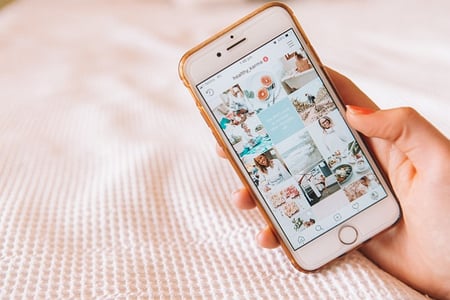 Compte Instagram d'influenceur