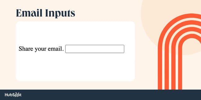 html input type, email