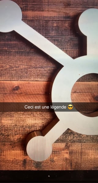 Snap avec légende