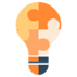 Icon light bulb puzzle 120 x 120