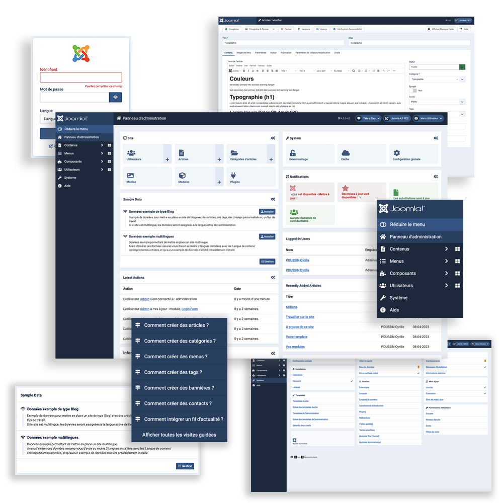 aperçu cms joomla