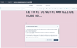 Générateur d'articles de blog IA gratuit