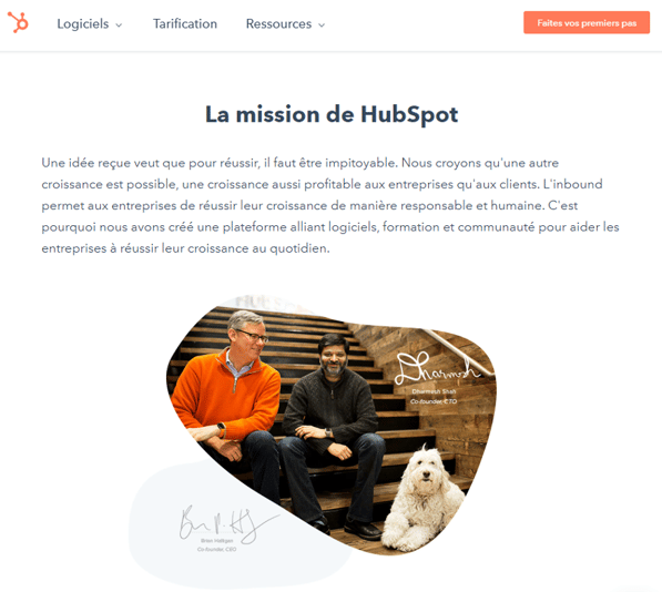 About us page HubSpot