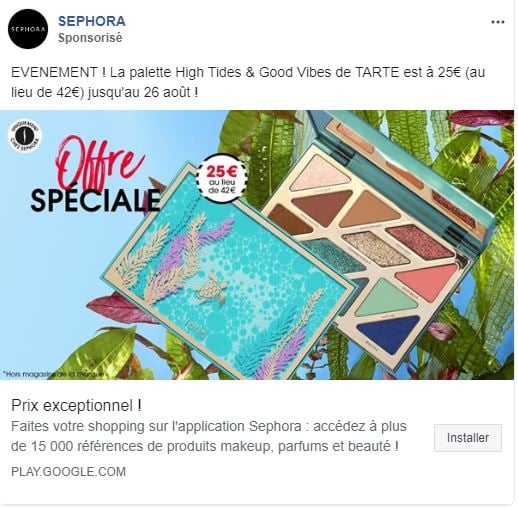 Résultat de recherche d'images pour "publicité facebook exemple"