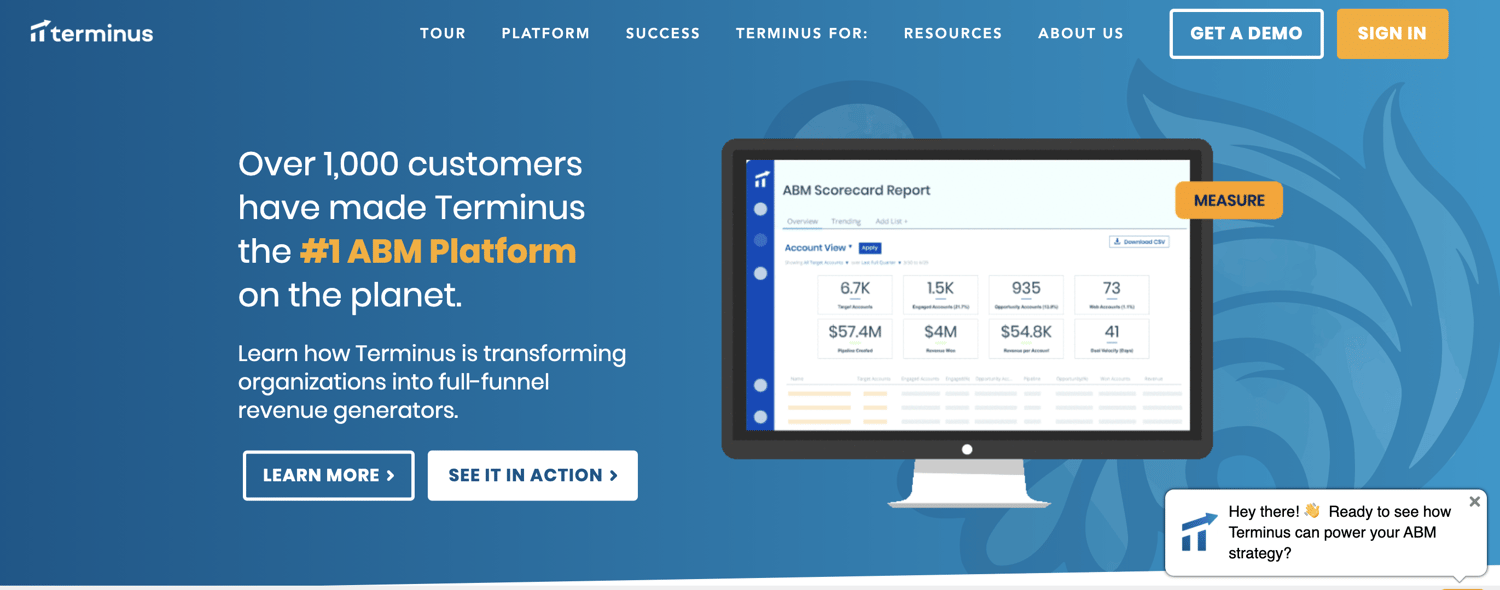 Plateforme de marketing des comptes stratégiques Terminus