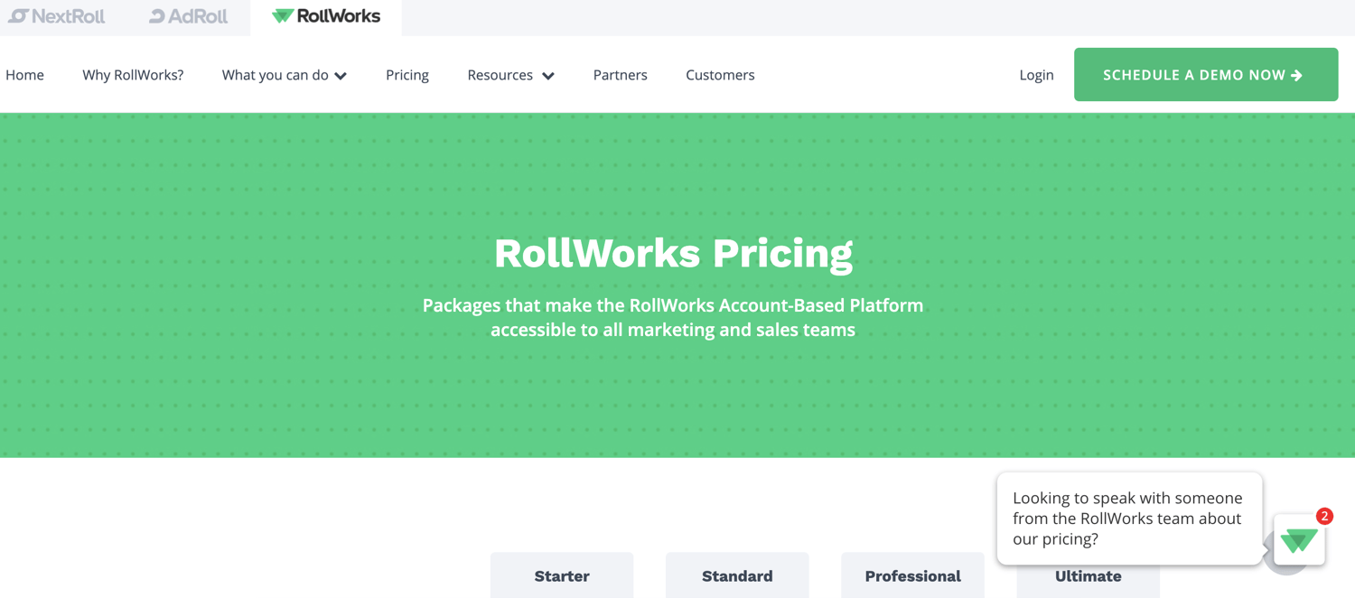Exemple de logiciel ABM RollWorks