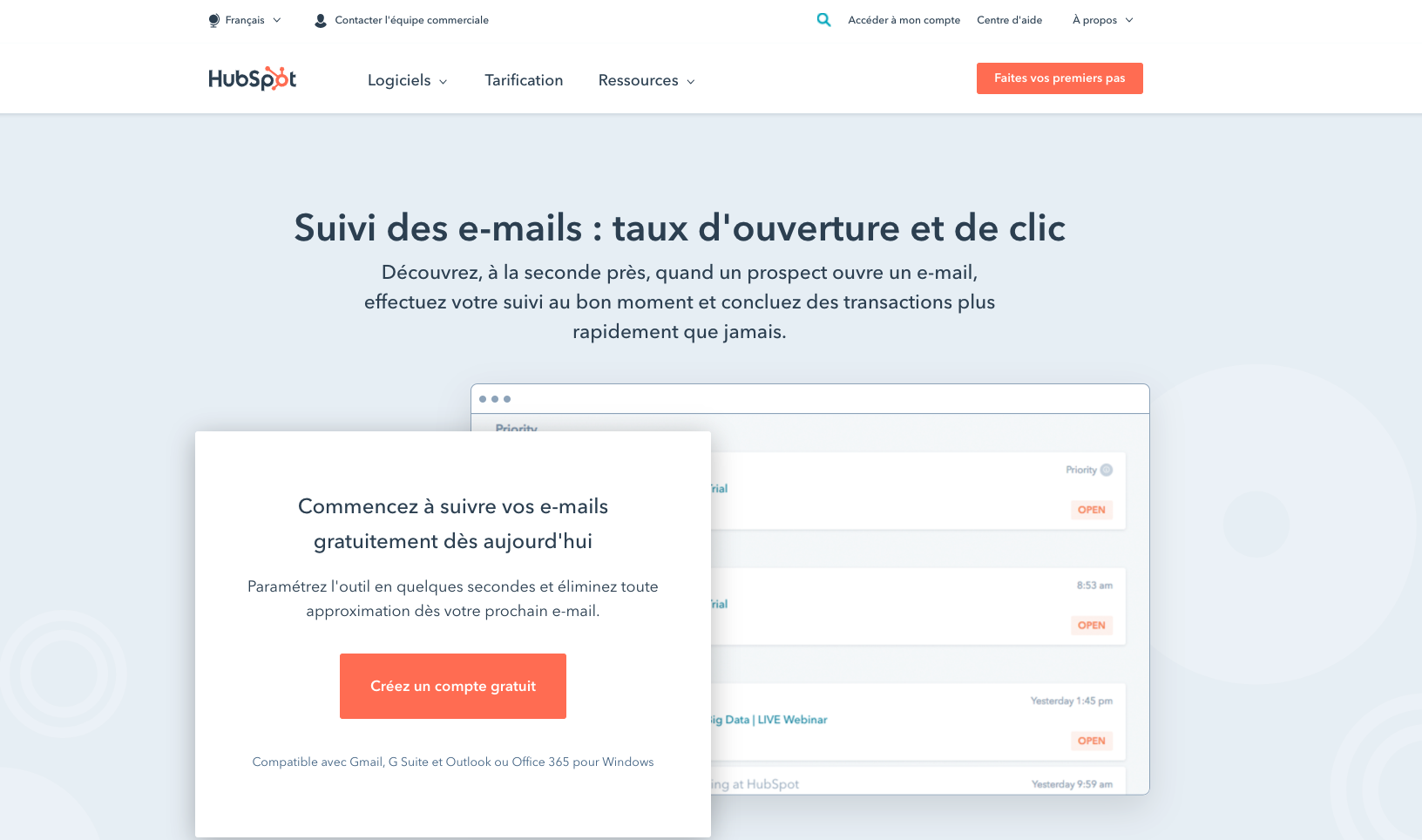 Outil HubSpot pour savoir si votre email a été lu