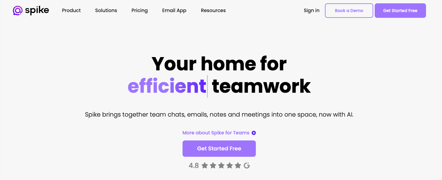 Spike, outils de productivité commerciale