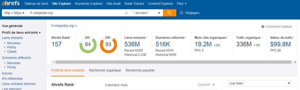 site explorer ahrefs