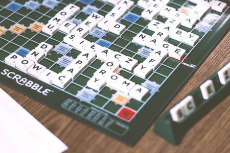 Plateau de scrabble