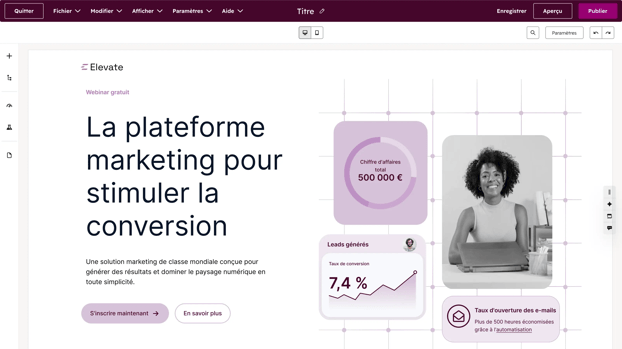 Content Hub - Landing Page Builder_fr