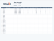 Modèle gratuit de diagramme de Gantt