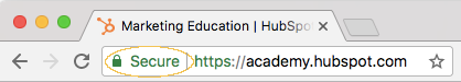 URL secure dans chrome URL secure dans chrome