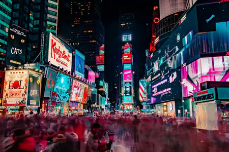 affichage numérique Timesquare