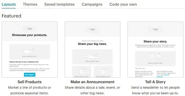 e-mail marketing pour les hôtels, Mailchimp