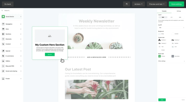 e-mail marketing pour les hôtels, Mailerlite