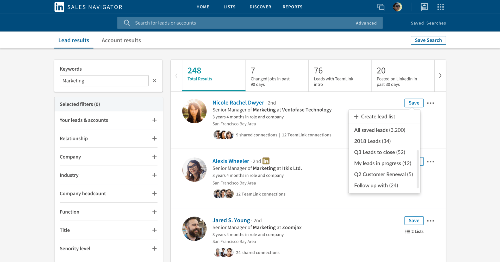 LinkedIn Sales Navigator, outils de prospection