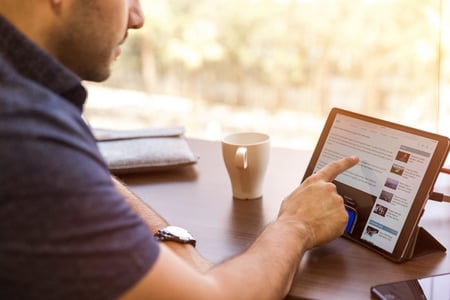 LinkedIn Pulse sur tablette
