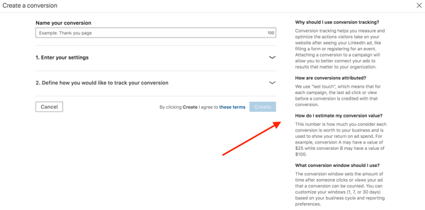 Configuration du suivi des conversions sur LinkedIn