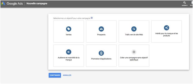Configuration et paramètres de campagne
