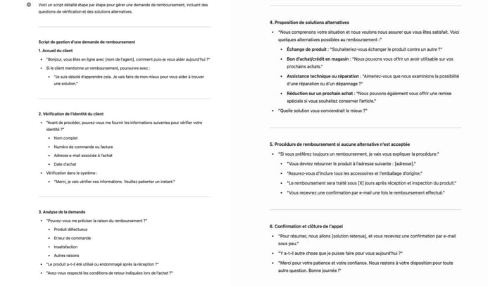 Créer un script pour gérer les demandes de remboursement