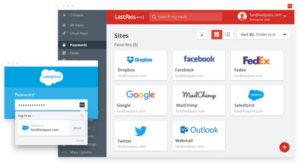 LastPass - gestionnaire de mot de passe