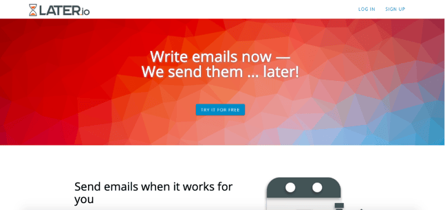 Later.io pour programmer ses mails avec Yahoo