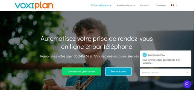 Logiciel de prise de rdv Voxiplan