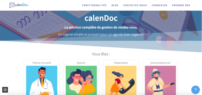 Logiciel prise de rdv CalenDoc
