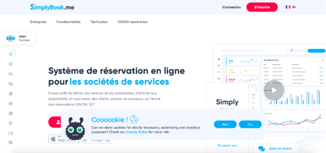 Logiciel prise de rdv SimplyBook.me