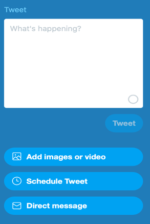 Schedule a tweet on the TweetDeck tool
