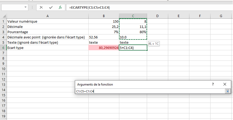 Comment calculer un écart type sur Excel ? (+ exemple)