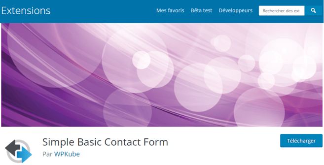 Simple Basic Contact Form plugin