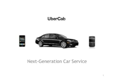 Exemple pitch deck Uber