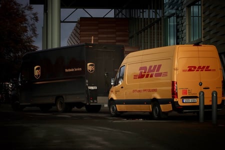 Camion de livraison de commandes