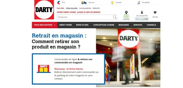 exemple drive-to-store : darty