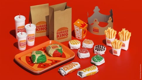 déclinaison charte grahique burger king