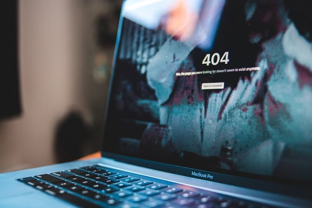 erreur 404 sur un site web