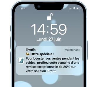 exemple notification push B2B