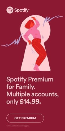 exemple de bannière web spotify