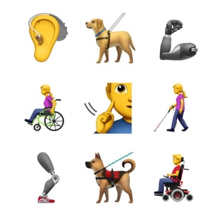 exemple du design inclusif des emoji