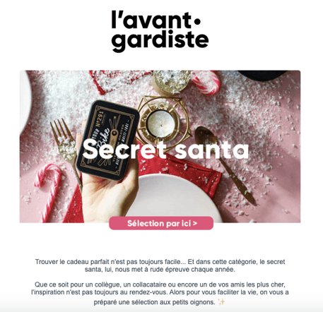 email suggestions idées cadeaux pour noël