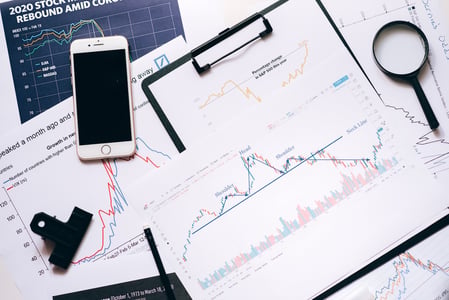 graphiques d'analyse de données statistiques
