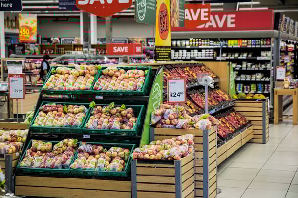 Etalage représentant le trade marketing