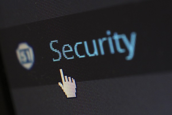 Onglet sécurité d'un site en prévision d'un PRA