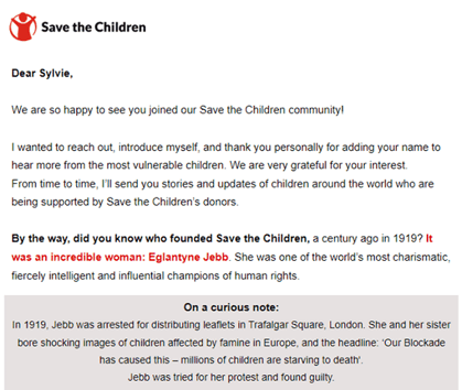 Newsletter de Save The Children